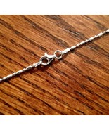Bar &amp; Bead Chain Anklet - 11 inch* (1.5mm* wide) - Sterling Silver - Mad... - $17.28