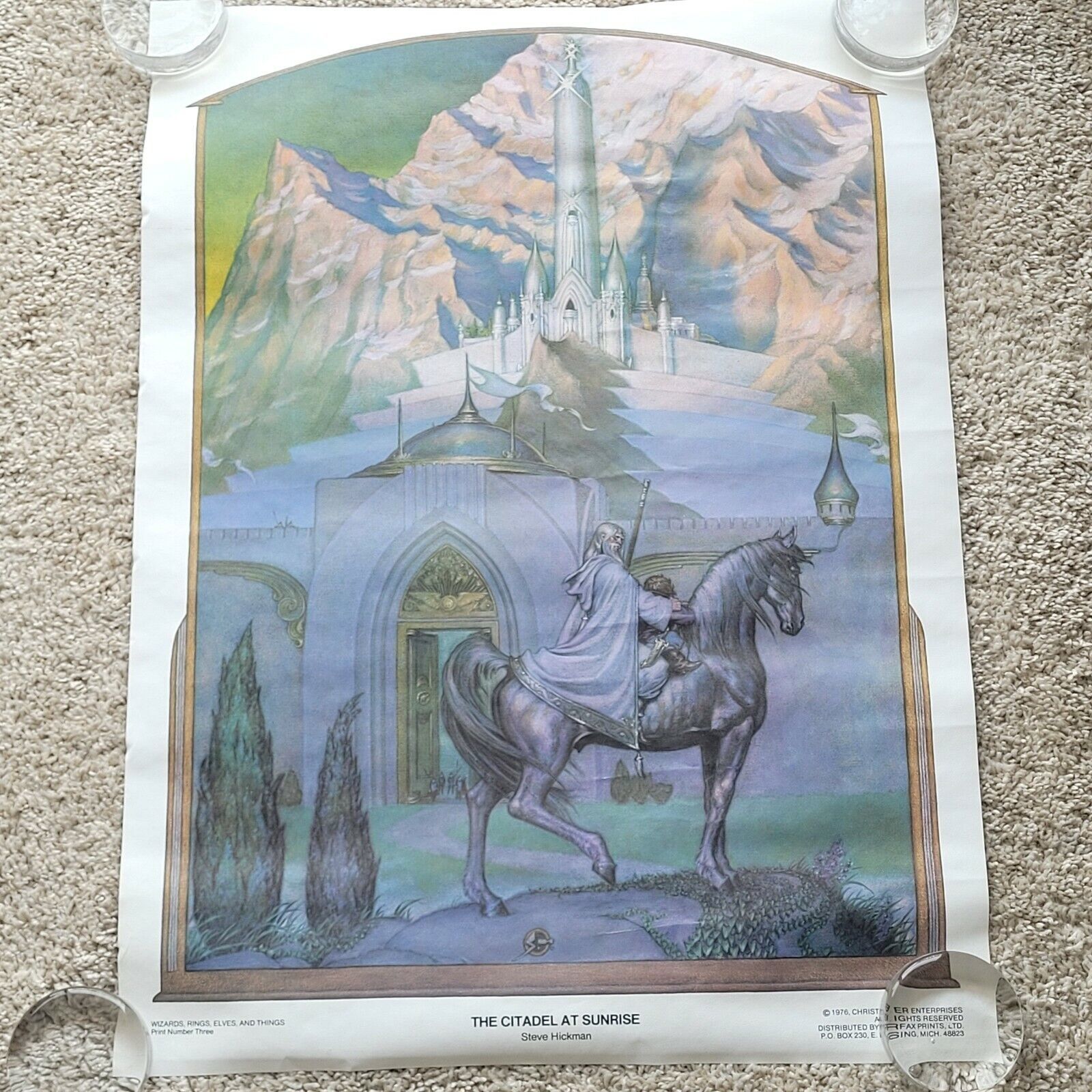 Lord of the Rings vintage 1976 Steve Hickman poster The Citadel At ...