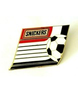 1998 Mars Snickers Chocolate Bar Soccer Ball Enamel Lapel Pin Sports Advertise - $11.14