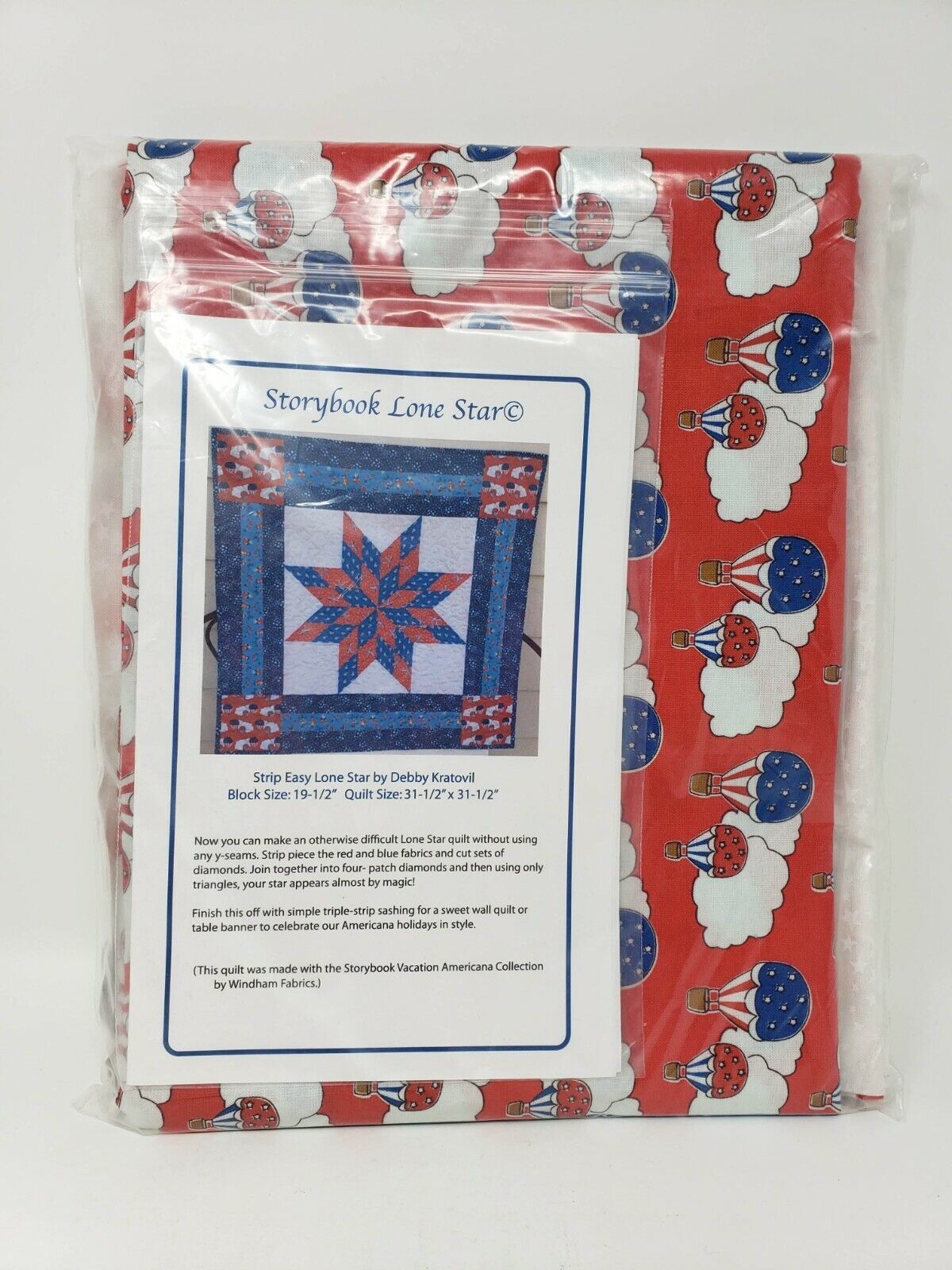 Windham Fabrics Storybook Lone Star Quilt Kit New Sewing