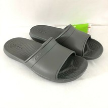 Crocs Unisex Sandals Classic Slide Rubber Slate Gray Men's 4 Women's 6 - $29.02