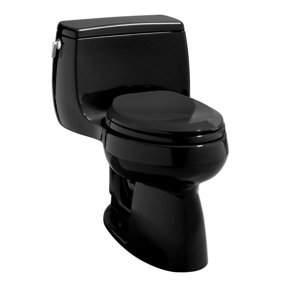 KOHLER One Piece Toilet 1.28 GPF Single Flush Left Handle Floor Mount