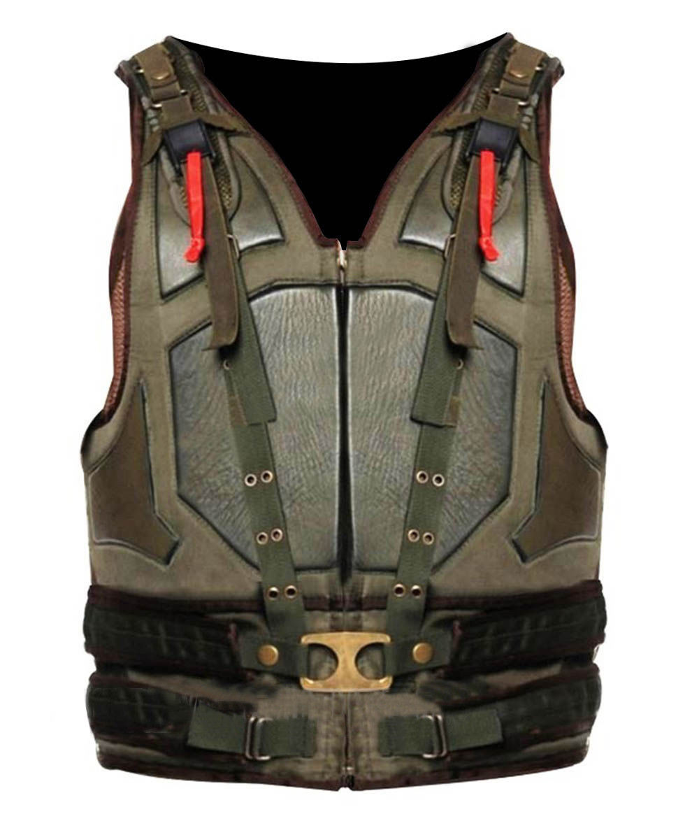 Tom Hardy Bane Vest Dark Knight Rises Military Tactical Costume Leather Jacket
