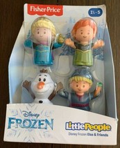 Fisher Price Little People Disney Frozen Anna Elsa Olaf Kristoff 4 Pack ... - $22.96