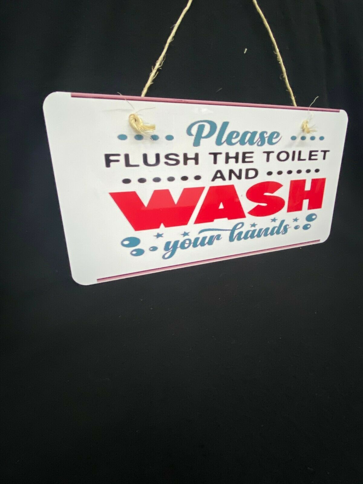 please wash your hands funny aluminum Hanging tin sign vintage look ...
