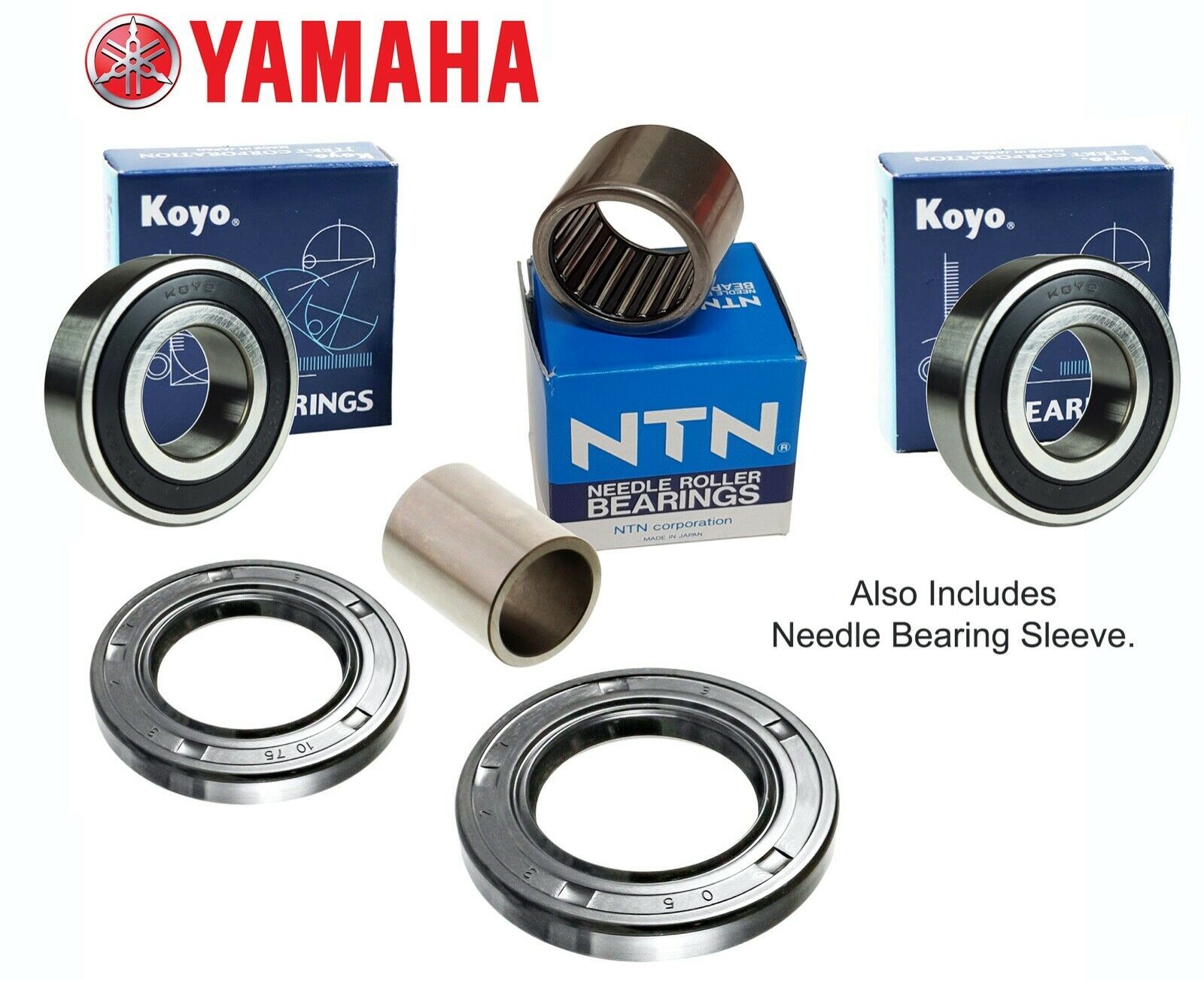 Genuine Koyo Yamaha R1 /& R6 Front Wheel Bearings /& Seals 1998-2014