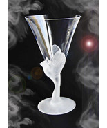 HAUNTED CRYSTAL BIRD GOBLET OOAK  ALL IS CLEANSED EXTREME MAGICK 7 SCHOLARS - $333.77