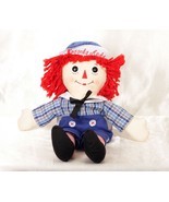 Raggedy Andy Stuffed Doll w/ embroidered &quot;I Love You&quot; heart Genuine Auro... - $16.99
