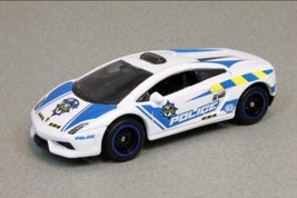 Mattel Globe Travelers Matchbox White Lamborghini Gallardo Police Toy Car - $7.75
