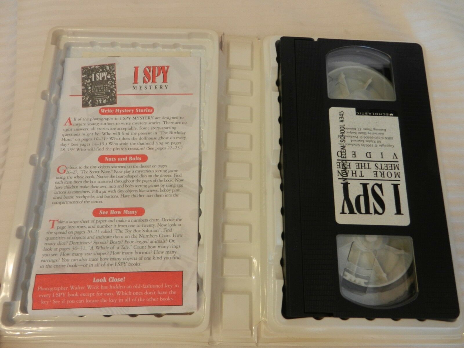 I Spy More Than Meets The Eye VHS Clam Shell from Scholastic - VHS Tapes