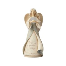 Lullaby Angel Night Light 9" High w Led Orb Sentiment - Foundations Collection
