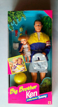 BIG BROTHER KEN &amp; BABY BROTHER TOMMY w/ Baby Carrier 1996 #17055 Mattel ... - $44.55