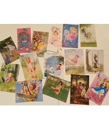 Vintage Style Gift tags/Die Cuts Cute Girls On Swings 15 So Sweet Tags/D... - $3.90