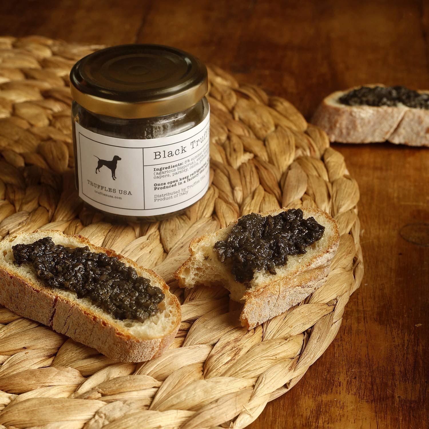 TRUFFLES USA Black Truffle Sauce 2.82 oz Jar - Imported from Italy ...