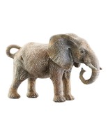Standing Elephant Figurine Gray Realistic Textured Features 8.7&quot; High Af... - $38.60