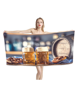 Two large  Beer  Beach Bath Towel Swimming Pool Holiday Vacation Memento... - $24.99+