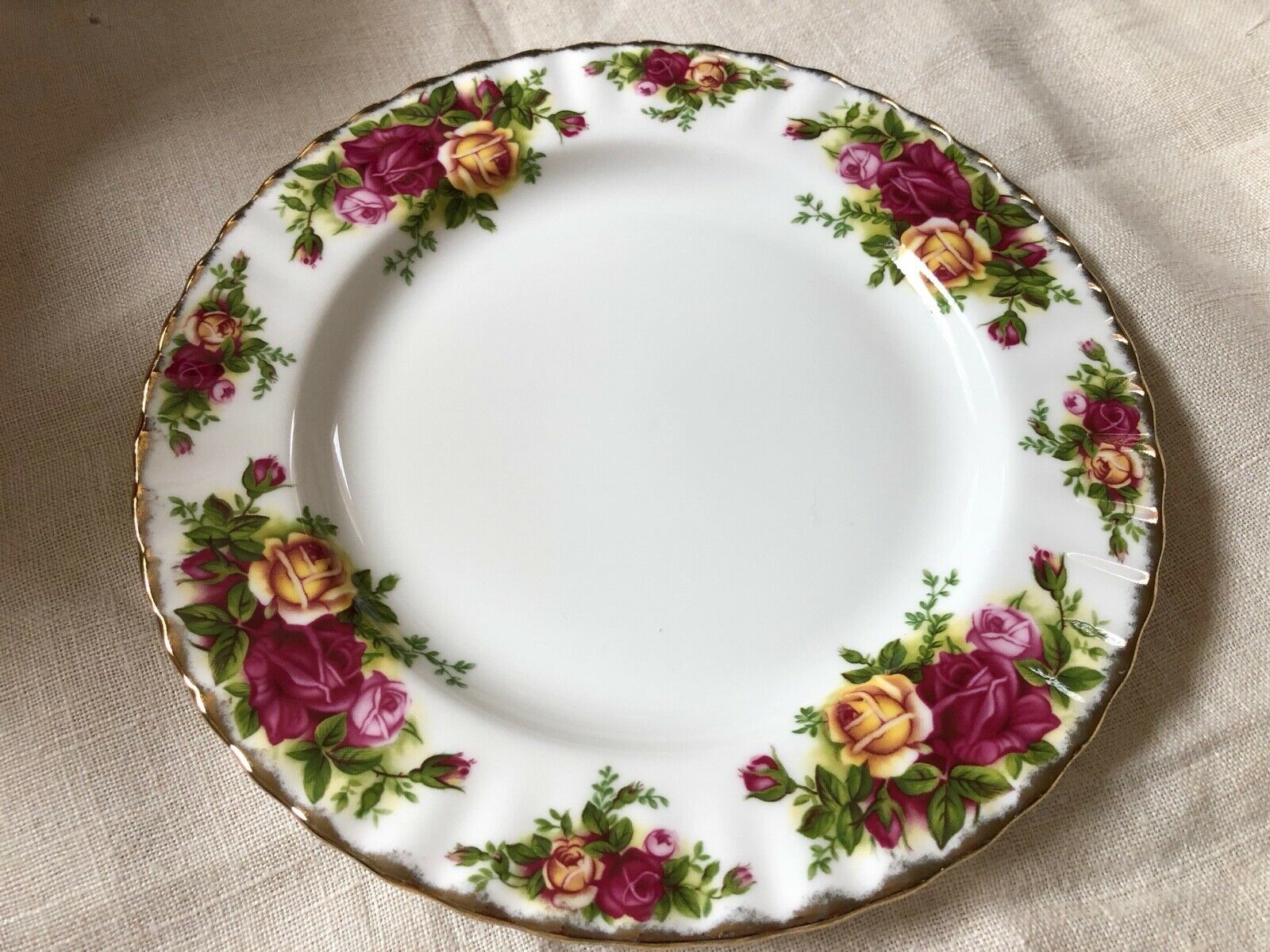 Primary image for Royal Albert England Bone China Old Country Roses salad plate 8"