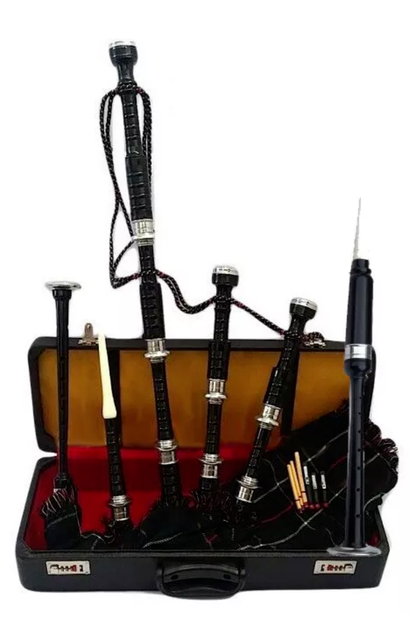 Great Highland Bagpipes Black Silver Mount/Highland Bagpipe + Hard Case
