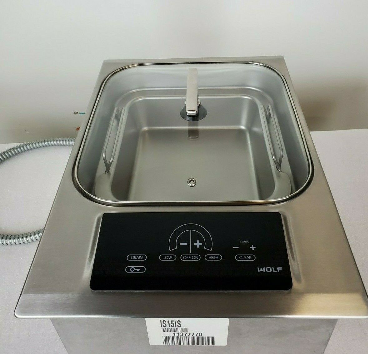 Wolf IS15S 15 Inch Electric Steamer Module 2,600Watt Heating Element