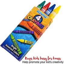 4  Premium Color Crayons for Kids and Toddlers   -   Non-Toxic image 1