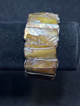 Chunky Abalone Shell Stretch Bracelet (4058) - $15.00