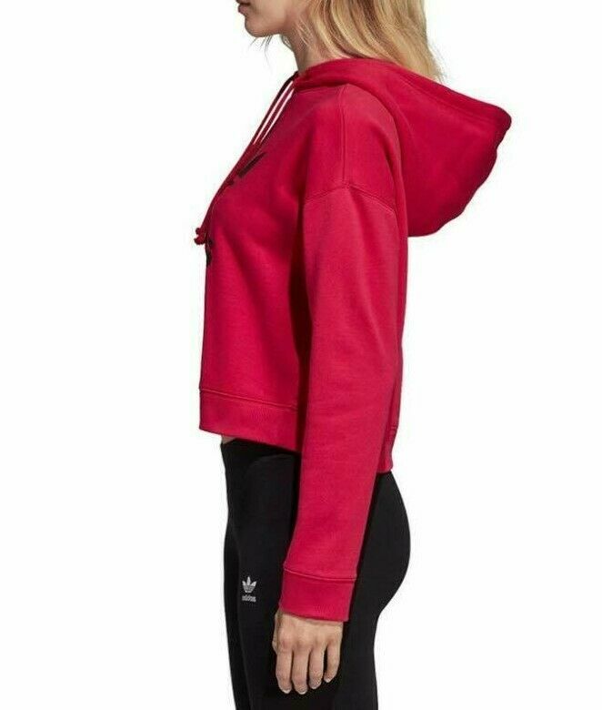 adidas velvet cropped hoodie sweatshirt