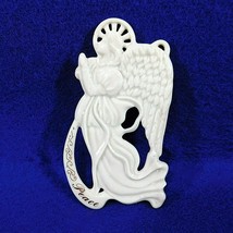 Vintage Peace Angel Ornament by Lenox White Poreclain Christmas - $24.50