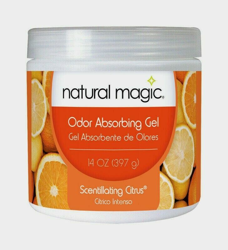 Gonzo NATURAL MAGIC Odor Absorbing Gel 14 oz. Scentillating Citrus 90 Days 4119D
