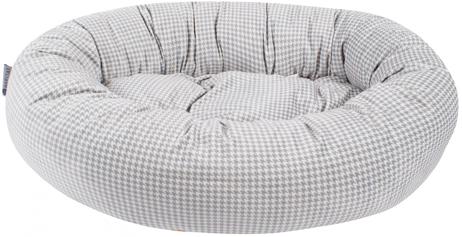Habitat Home Oval Dog Bed Houndstooth Beds