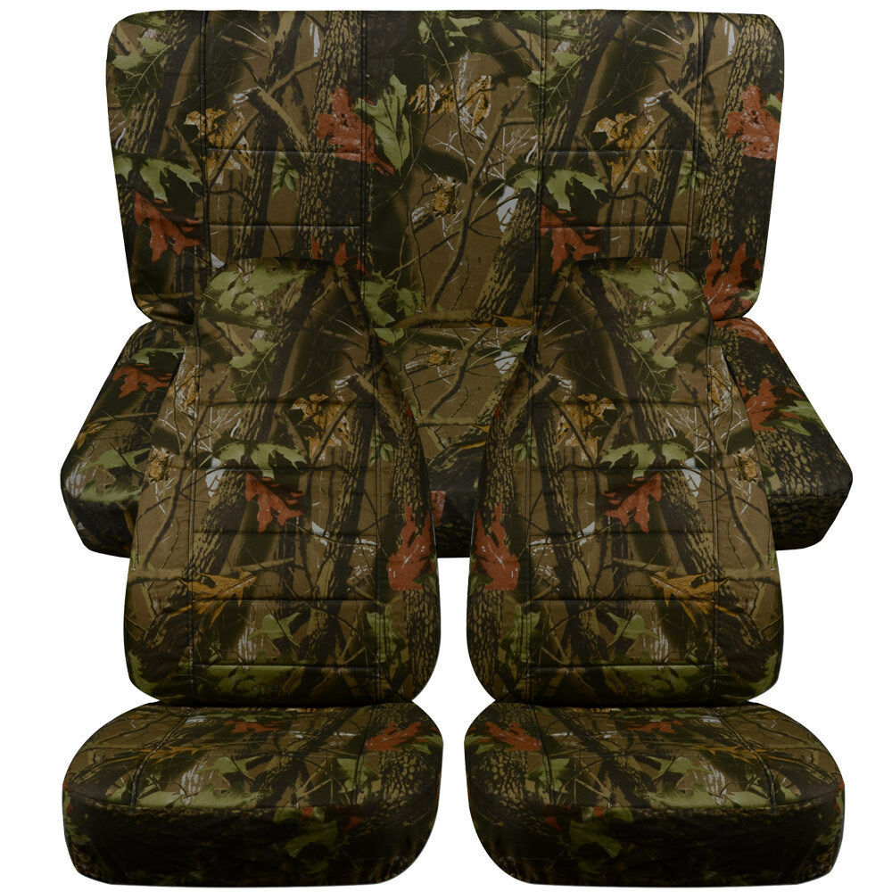 Designcovers Seat Covers Front & Rear Fit 87-95 Wrangler / Camo 100