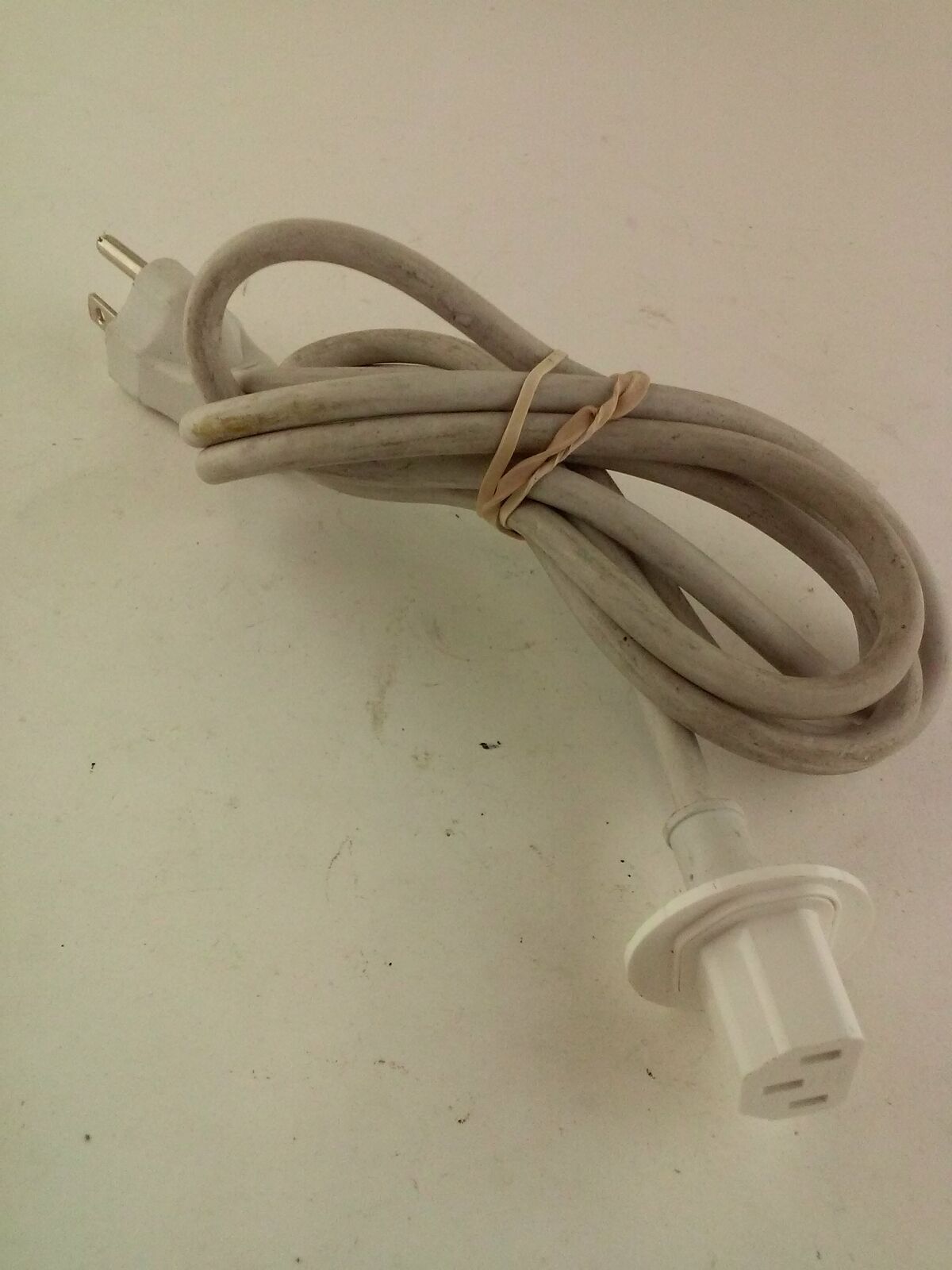 4 PACK 6ft 18 AWG SJT Universal Power Cord for computer printer White UL BYBON