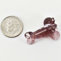 Handmade Purple Walrus Tiny Miniature Micro Mini Lampworking Glass Figurine image 6