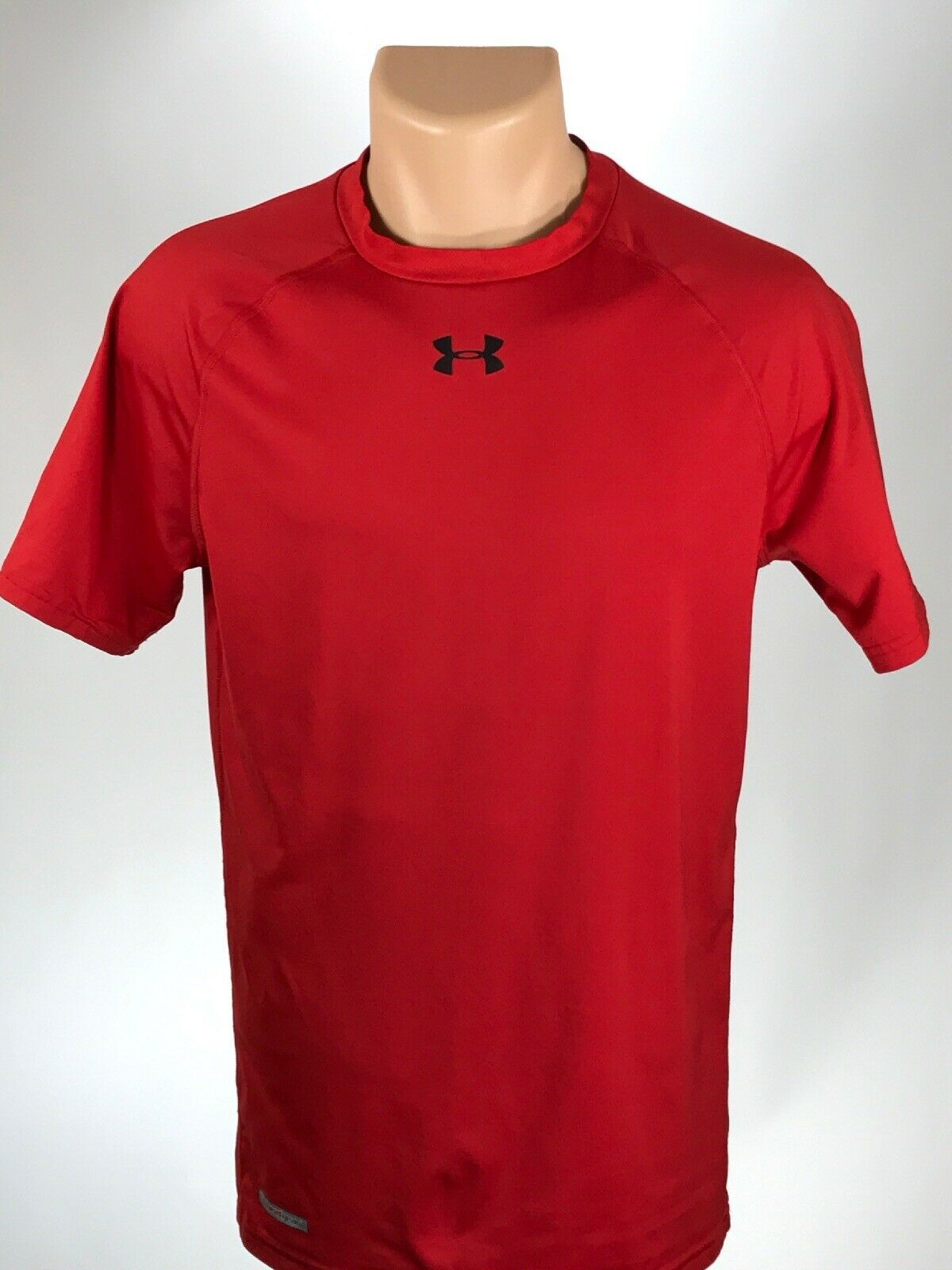 Under Armour XL Heatgear Compression Shirt Mens Size XL Red Short ...
