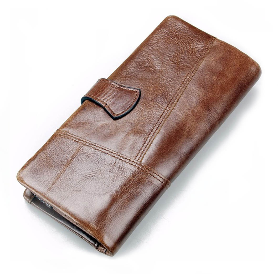 Unisex Wallets for Men and Women with Many Card Slots Genuine Leather