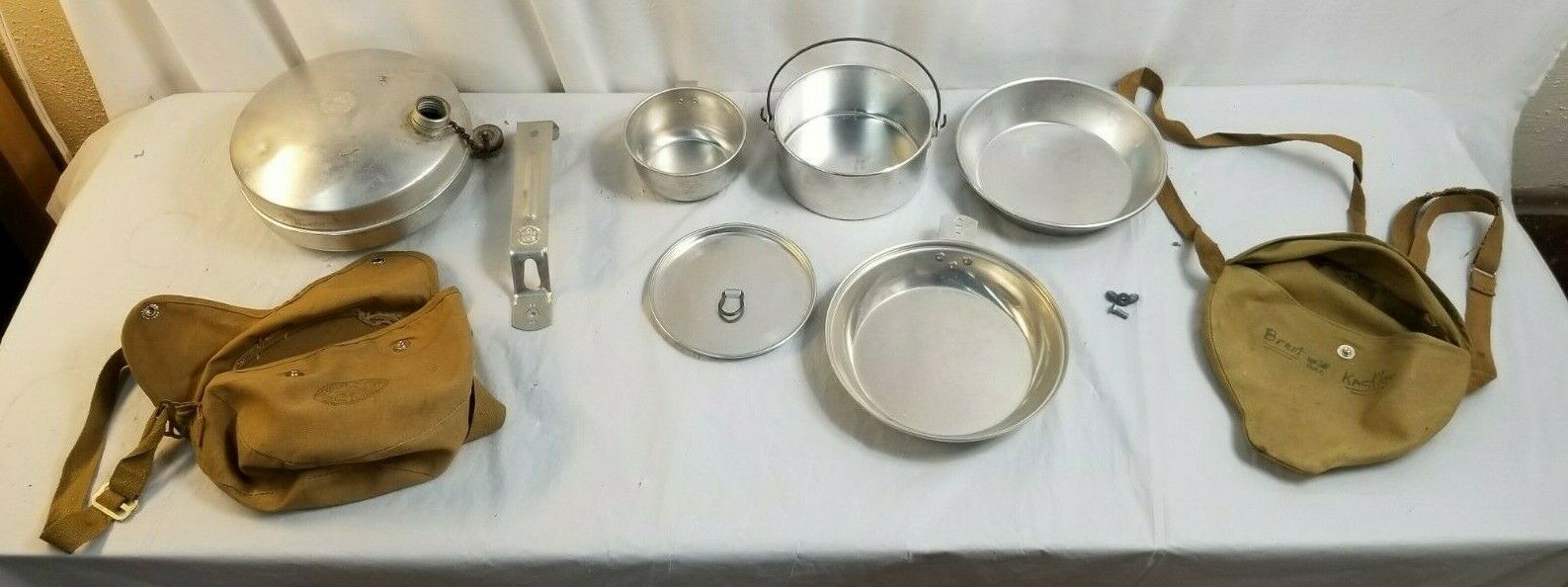 Vintage BOY SCOUT Branded Cook Set & Canteen Equipment