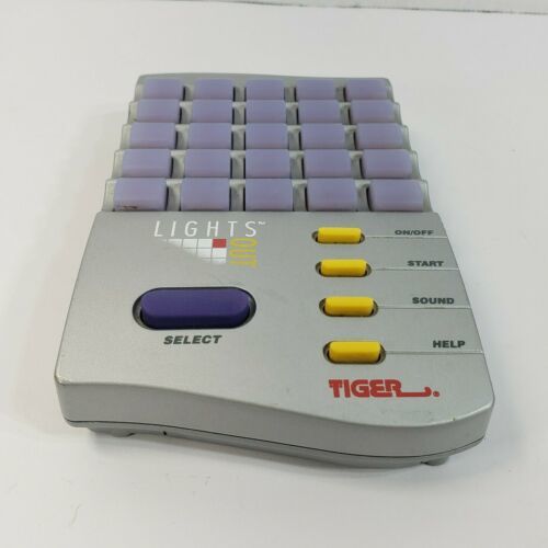 Tiger LITE 3 Electronic Handheld Game Tic Tac Toe Lights Sound 1996 