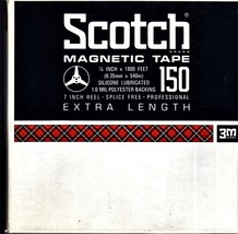 Scotch 150 Reel to Reel Recording Tape 7&quot; Reel, 1800 ft - $6.00