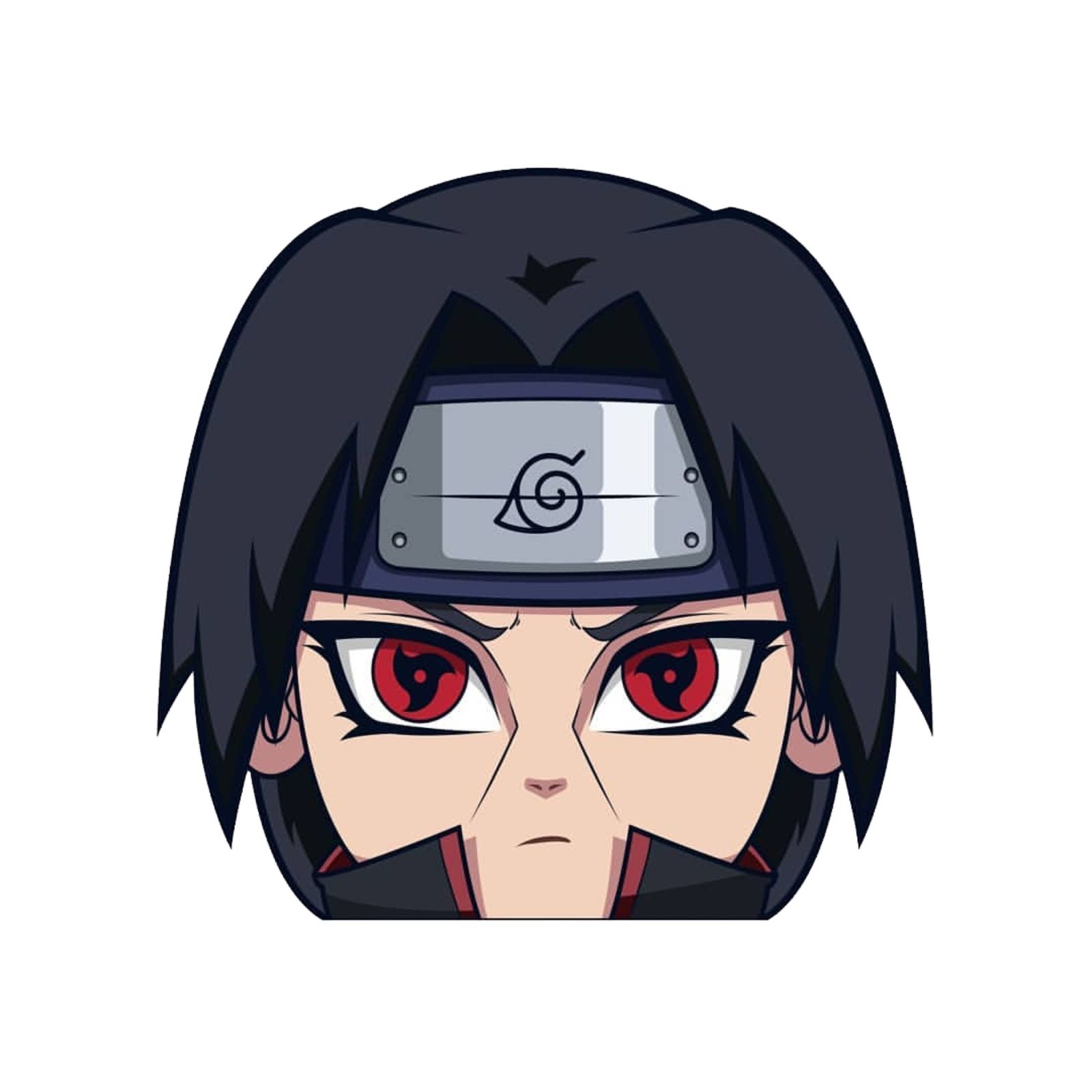 itachi uchiha peeking peeker bumper window vinyl decal sticker naruto