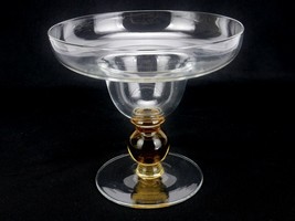 Vintage Margarita Coupe Glasse, Gold Ball Stem, Clear Disc Footed Base, ... - $19.55