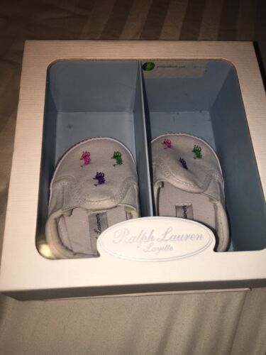 Ralph Lauren Adorable Baby Shoes Size 2 3-6 Month - $58.44