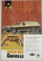 1967 Print Ad Chevelle Concours Custom Station Wagons Chevrolet Barn - $12.85