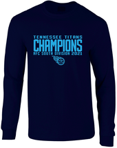 Tennessee Titans 2021 AFC South Division Champions Long Sleeve T-Shirt - $24.99+