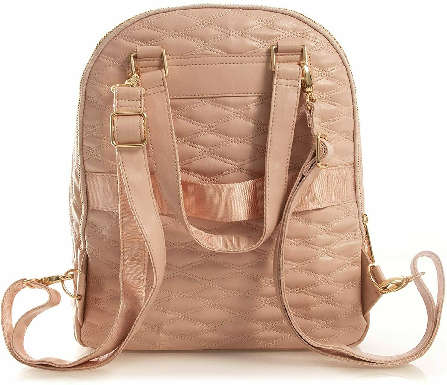 Dkny Rose Pink Allure Quilted Backpack 