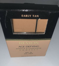 Revlon Age Defying Makeup &amp; Concealer Compact EARLY TAN NEW. - $83.52