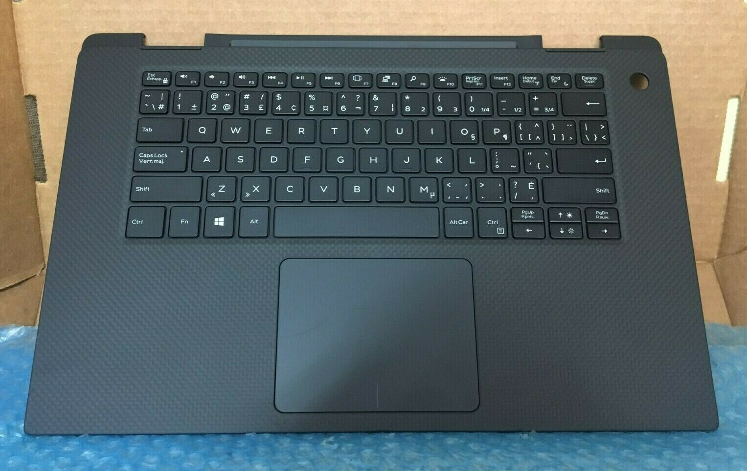 OEM Dell XPS 15 9575 Palmrest Touchpad French Canadian Backlit Keyboard ...