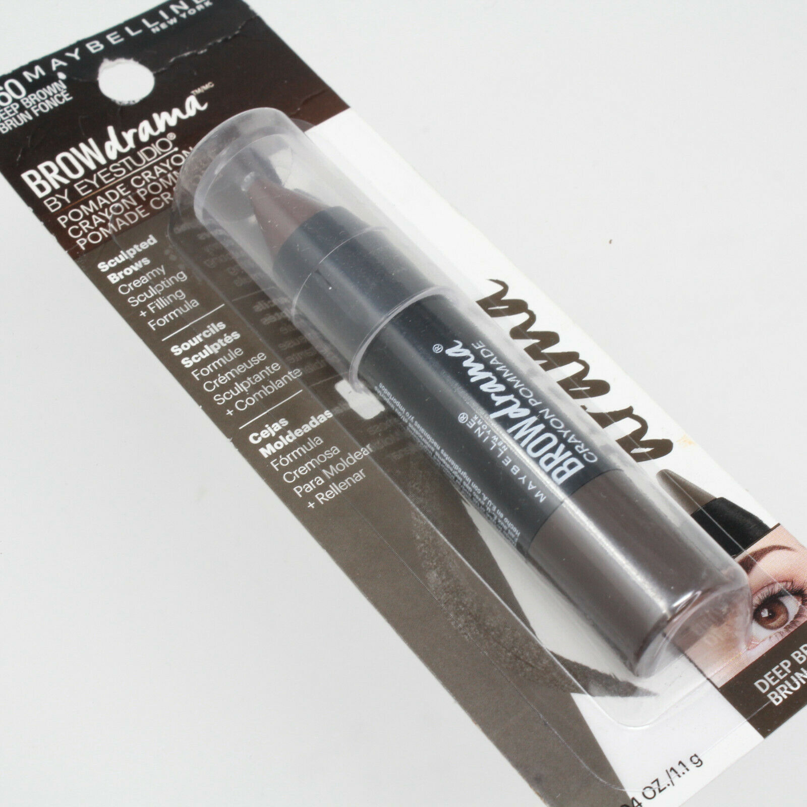 Maybelline Brow Drama Pomade Eyebrow Crayon by Eye Studio 260 Deep