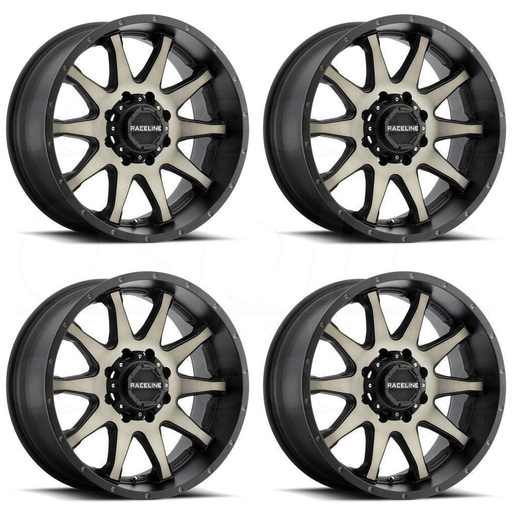 18x9 Raceline 930DM Shift 8x170 18 Dark Tint Wheels Rims Set(4) - Wheels