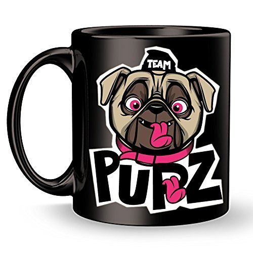 Dog Coffee Mug - Funny Bulldog Lover Team- Gift Novelty Ceramic Cute Cup Birthda