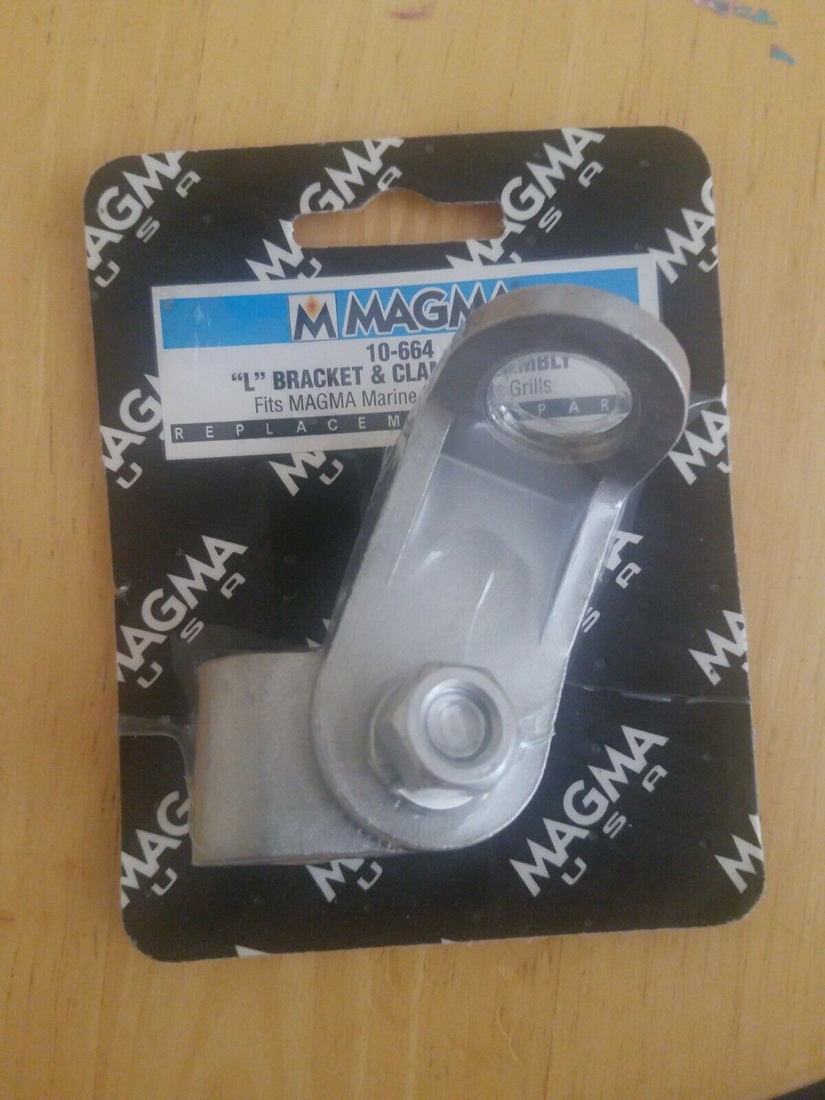 Magma 10-664 L-Bracket Assembly Marine Kettle 2 Gas Grill Replacement Part 