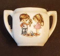 1970&#39;s VTG Child&#39;s Tea Set REPLACEMENT PIECE Sugar Bowl Boy &amp; Girl Frien... - $7.84